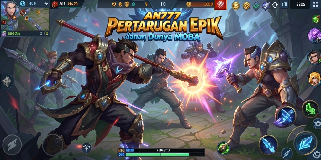 Gameplay taktis yang mendebarkan di AN777 dengan pertarungan intens.