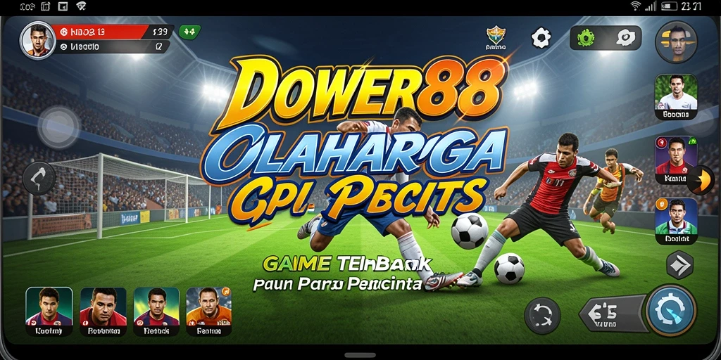 Gameplay seru di DOWER88 dengan tampilan aksi olahraga menarik.