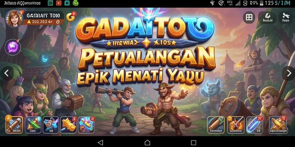 Tampilan gameplay GADAITOTO yang mendebarkan dan menantang.
