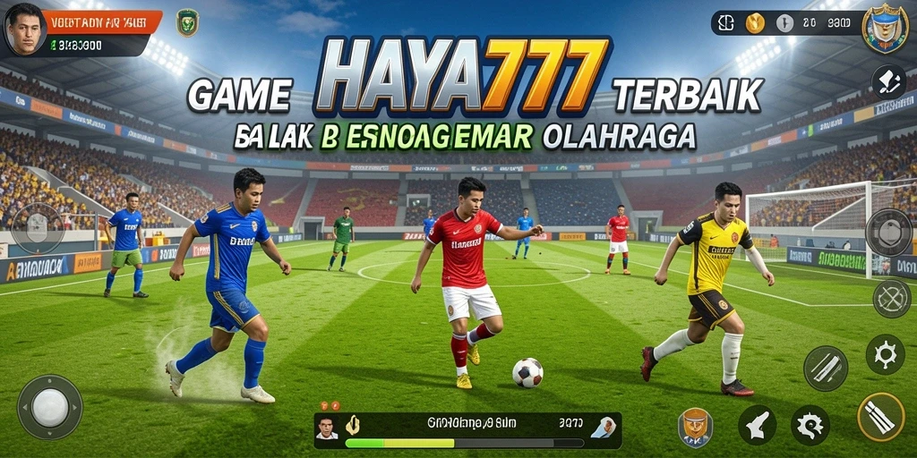 Screenshot HAYA777 menampilkan aksi seru dalam permainan Sepak Bola.
