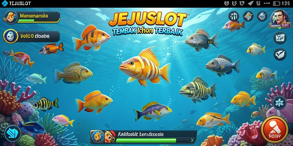 Tampilan gameplay yang menarik dari JEJUSLOT dengan aksi tembak ikan.