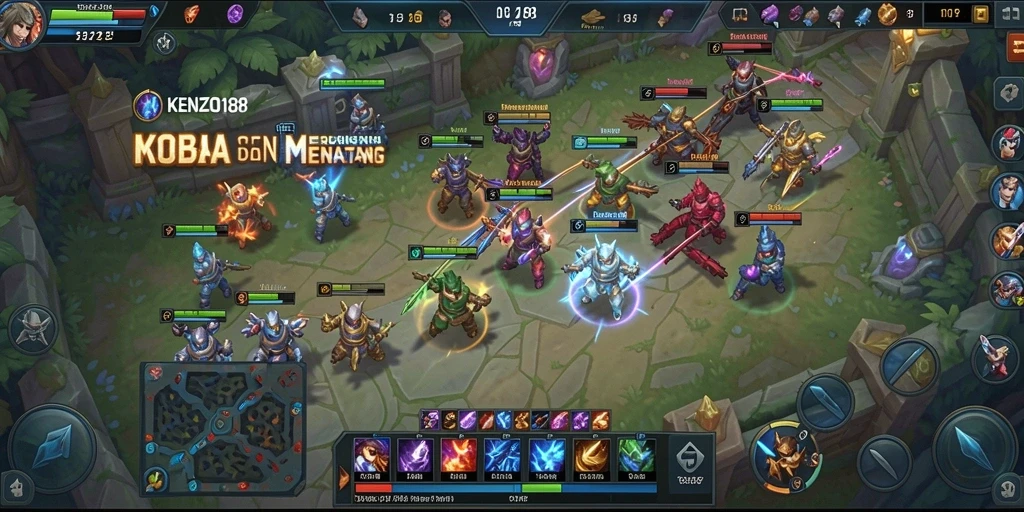 Tampilan gameplay KENZO188 yang mendebarkan dan penuh aksi.