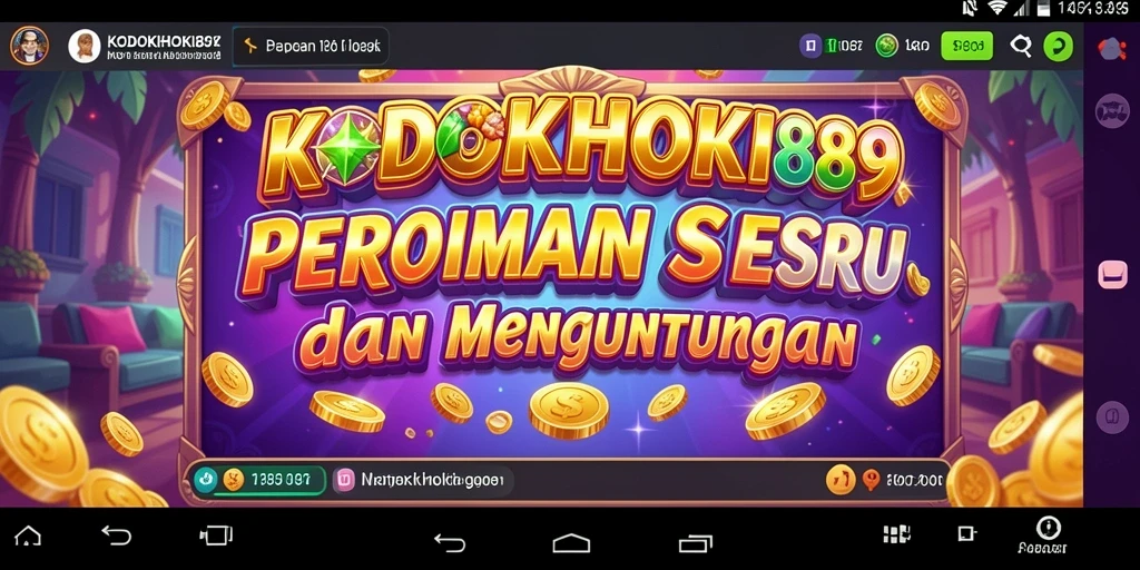 Tampilan gameplay KODOKHOKI889 yang seru dan menarik.