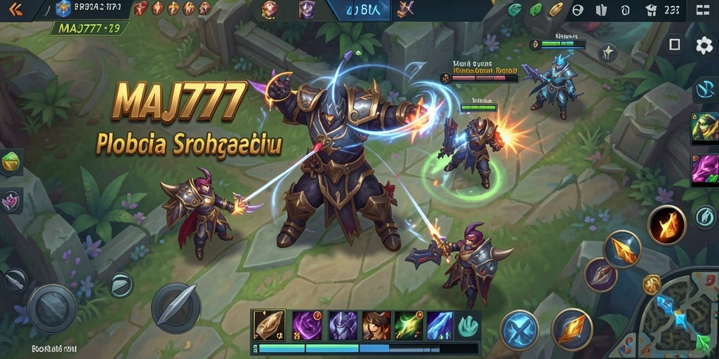 Tampilan gameplay seru dari MAJ777 dalam aksi MOBA.