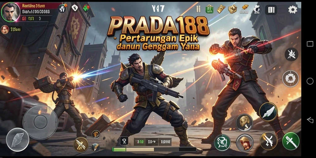 Tampilan dinamis dari gameplay PRADA188 saat pertarungan berlangsung.