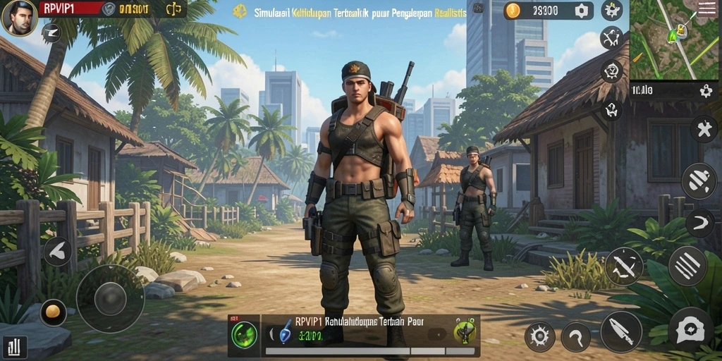 Tampilan gameplay RPVIP1 dengan grafik yang memukau.