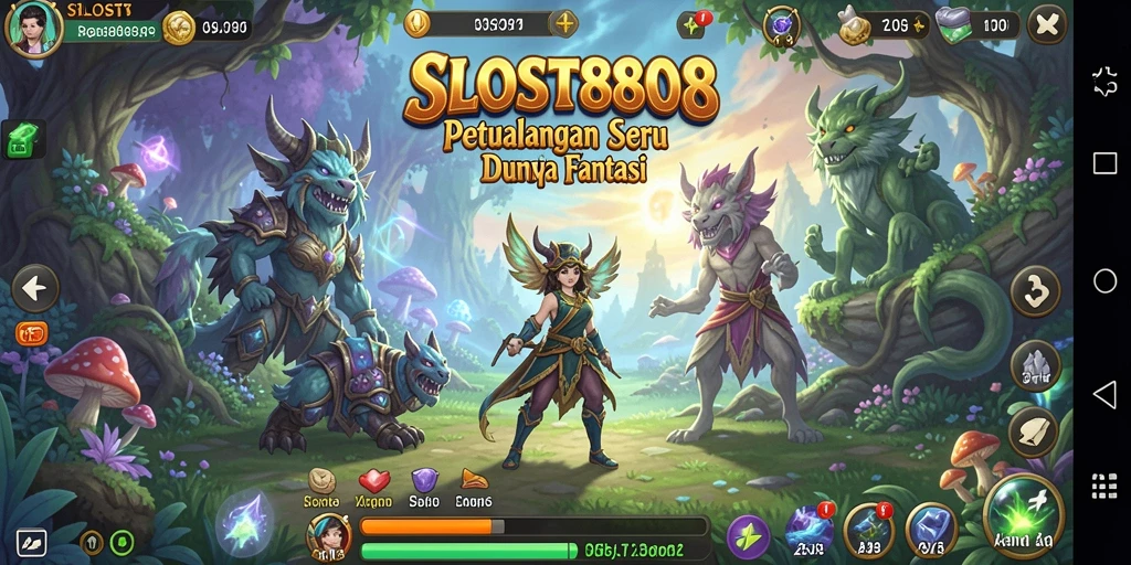 Screenshot SLOST8808 menampilkan aksi seru dalam dunia petualangan.