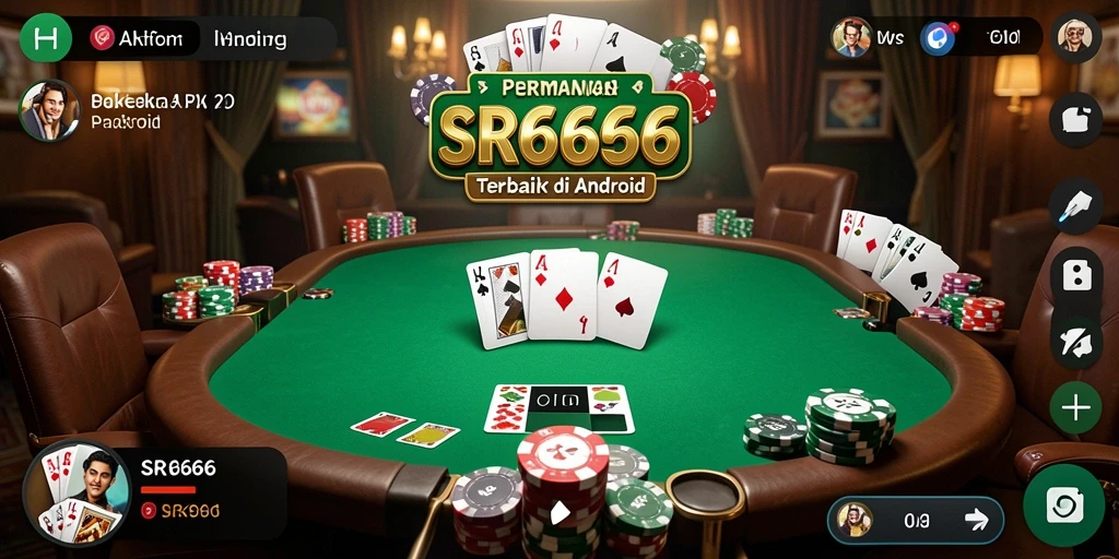 Tampilan gameplay poker yang seru di SR6666.