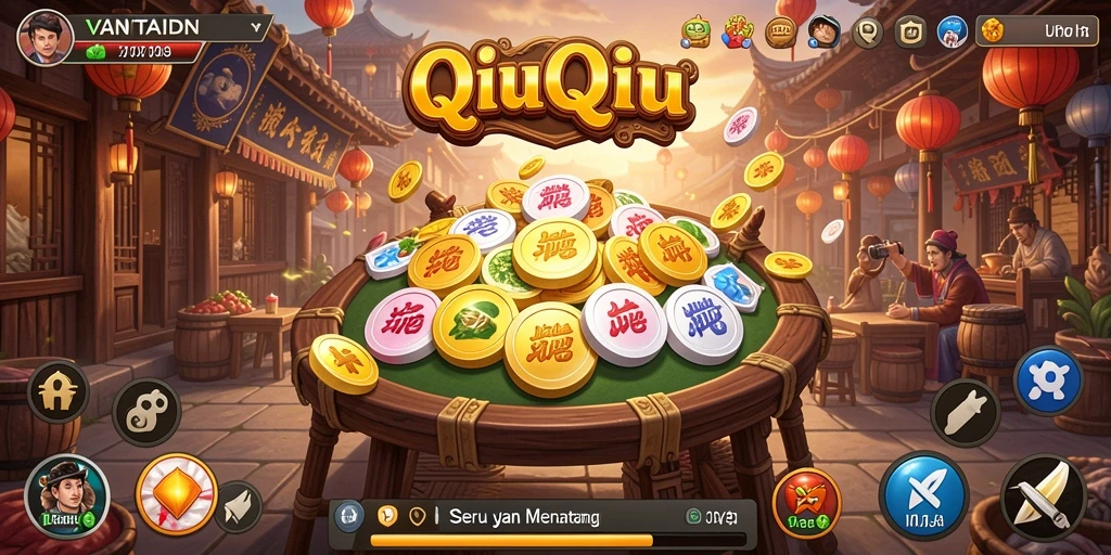 Tampilan gameplay QiuQiu yang seru dan menegangkan di VANTAIDN.